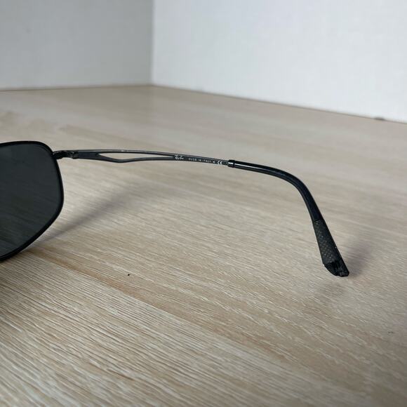 Ray-Ban RB3490 006/71 Sunglasses Black Metal PARTS ONLY 59-16 Made in Italy - Picture 9 of 11